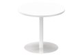 Table ronde diamètre 90cm sur pied colonne blanc