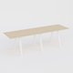 Table Keops Métal 400x120 cm de profondeur et hauteur 109 cm . Plateau épaisseur 25mm.