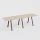 Table Keops Métal 400x120 cm de profondeur et hauteur 109 cm . Plateau épaisseur 25mm.
