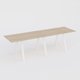 Table Keops Métal 400x120 cm de profondeur et hauteur 109 cm . Plateau épaisseur 25mm.