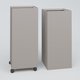 Poubelle 1 Module HT 75 cm la HT 30 cm Prof. 60 cm avec roulettes . Coffre Gris