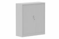 Armoire à rideaux H135xL120cm 2 tablettes
