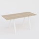 Table Keops Métal 260x120 cm de profondeur et hauteur 109 cm . Plateau épaisseur 25mm.