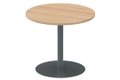 Table ronde diamètre 90cm sur pied colonne hêtre /aluminium