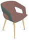 MELODY fauteuil 4 pieds bois frêne naturel