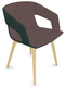 MELODY fauteuil 4 pieds bois frêne naturel