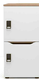 Meuble à cases H.92xL.45xP.50cm - 2 cases H43cm. portes avec découpe en partie haute. serrure à clé