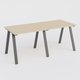 Table Keops Métal 280x120 cm de profondeur et hauteur 109 cm . Plateau épaisseur 25mm.