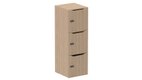 Meuble à cases H.137xL.45xP.50cm - 3 cases H43cm. portes avec découpe en partie haute. serrure à code