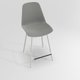PETALE Chaise haute L.46xP.51.5xH.101.5cm-hauteur assise 65.5cm