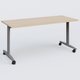 Table abattante gamme Design 160*70 cm. Plateau Hêtre et pietement Aluminium.