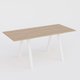 Table Keops Métal 260x120 cm de profondeur et hauteur 109 cm . Plateau épaisseur 25mm.
