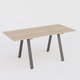 Table Keops Métal 260x120 cm de profondeur et hauteur 109 cm . Plateau épaisseur 25mm.