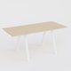 Table Keops Métal 260x120 cm de profondeur et hauteur 109 cm . Plateau épaisseur 25mm.