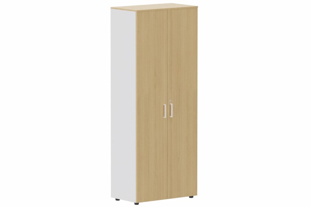 Armoire mélamine H196xL100cm portes bois