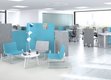 Cloison super acoustique L.800x H.1200. coloris bleu ciel