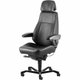 Fauteuil INTENSIV+, mécanique synchrone toutes options, cuir noir