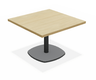 SPOTY Table basse forme carrée L.60xP.60xH.40cm, plateau chêne, pieds anthracite