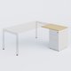 K3- Retour direct 80x60 sur caisson métal HB 3 tiroirs