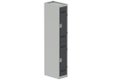 Vestiaire multicases, 1 colonne L.30 cm/2 cases, coffre gris clair/portes anthracite