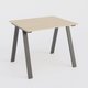 Table Keops Métal 140x120 cm de profondeur et hauteur 109 cm . Plateau épaisseur 25mm.