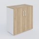 Armoire avec portes tablettes mélaminé 80x42x72 cm