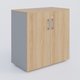 Armoire avec portes tablettes mélaminé 80x42x72 cm