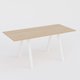 Table Keops Métal 260x120 cm de profondeur et hauteur 109 cm . Plateau épaisseur 25mm.