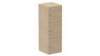 Meuble à cases H.137xL.45xP.50cm - 3 cases H43cm. portes pleine. serrure à clé