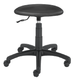 TABOURET ASSIS-DEBOUT SIMILI CUIR NOIR, STRUCTURE NYLON NOIR