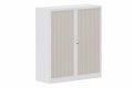 Armoire à rideaux H135xL120cm 2 tablettes