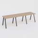 Table Keops Métal 420x120 cm de profondeur et hauteur 109 cm . Plateau épaisseur 25mm.