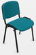 Chaise Joker assise et dossier Tissu XTREM XR160 Coloris bleu canard piètement noir