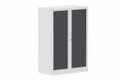 Armoire à rideaux H118xL080cm 2 tablettes