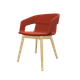 MELODY fauteuil 4 pieds bois frêne naturel