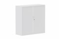 Armoire à rideaux H118xL120cm 2 tablettes