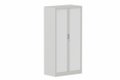 Armoire à rideaux H160xL080cm 3 tablettes