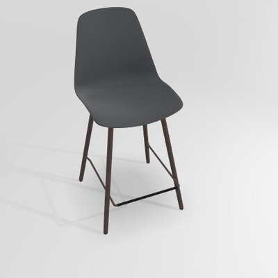 CHAISES ET TABOURETS - Pour tables hauteur 90 cm - PETALE Chaise haute L.46xP.51.5xH.101.5cm-hauteur assise 65.5cm