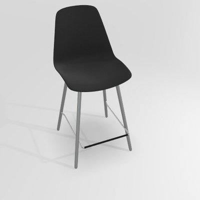 CHAISES ET TABOURETS - Pour tables hauteur 90 cm - PETALE Chaise haute L.46xP.51.5xH.101.5cm-hauteur assise 65.5cm
