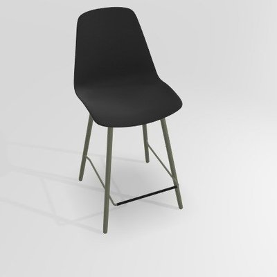 CHAISES ET TABOURETS - Pour tables hauteur 90 cm - PETALE Chaise haute L.46xP.51.5xH.101.5cm-hauteur assise 65.5cm