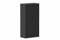 Armoire à rideaux H160xL080cm 3 tablettes