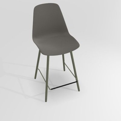 CHAISES ET TABOURETS - Pour tables hauteur 90 cm - PETALE Chaise haute L.46xP.51.5xH.101.5cm-hauteur assise 65.5cm