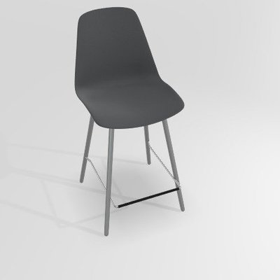 CHAISES ET TABOURETS - Pour tables hauteur 90 cm - PETALE Chaise haute L.46xP.51.5xH.101.5cm-hauteur assise 65.5cm