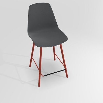 CHAISES ET TABOURETS - Pour tables hauteur 90 cm - PETALE Chaise haute L.46xP.51.5xH.101.5cm-hauteur assise 65.5cm