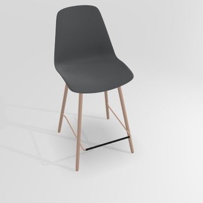CHAISES ET TABOURETS - Pour tables hauteur 90 cm - PETALE Chaise haute L.46xP.51.5xH.101.5cm-hauteur assise 65.5cm