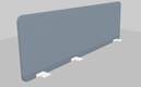 Panneau-écran SUPER ACOUSTIQUE BENCH. L.180xH.53cm. tissu Lucia gris clair
