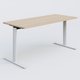 Module droit gamme Pure 160-70 cm. Plateau Hêtre et pietement Blanc.