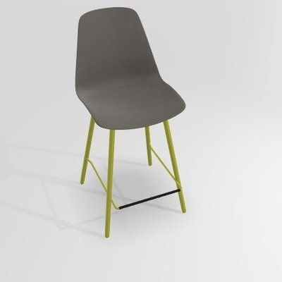 CHAISES ET TABOURETS - Pour tables hauteur 90 cm - PETALE Chaise haute L.46xP.51.5xH.101.5cm-hauteur assise 65.5cm