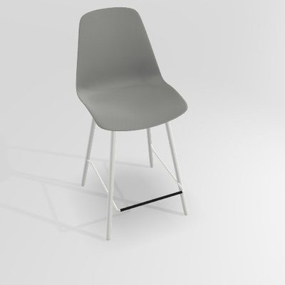 CHAISES ET TABOURETS - Pour tables hauteur 90 cm - PETALE Chaise haute L.46xP.51.5xH.101.5cm-hauteur assise 65.5cm