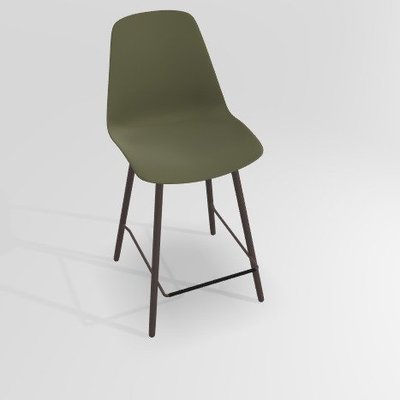CHAISES ET TABOURETS - Pour tables hauteur 90 cm - PETALE Chaise haute L.46xP.51.5xH.101.5cm-hauteur assise 65.5cm